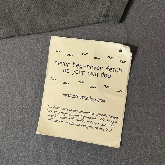 NWT It's a Dogs Life XXL Powder Hounds Have More Fun Dark Gray Snow Winter Y2K - Picture 10 of 11